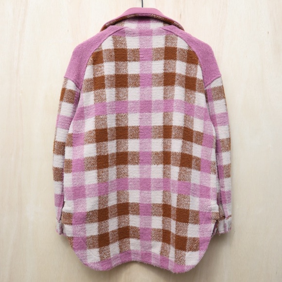 Varley Alma Jacket Caramel Midi Check Small - Picture 3 of 4